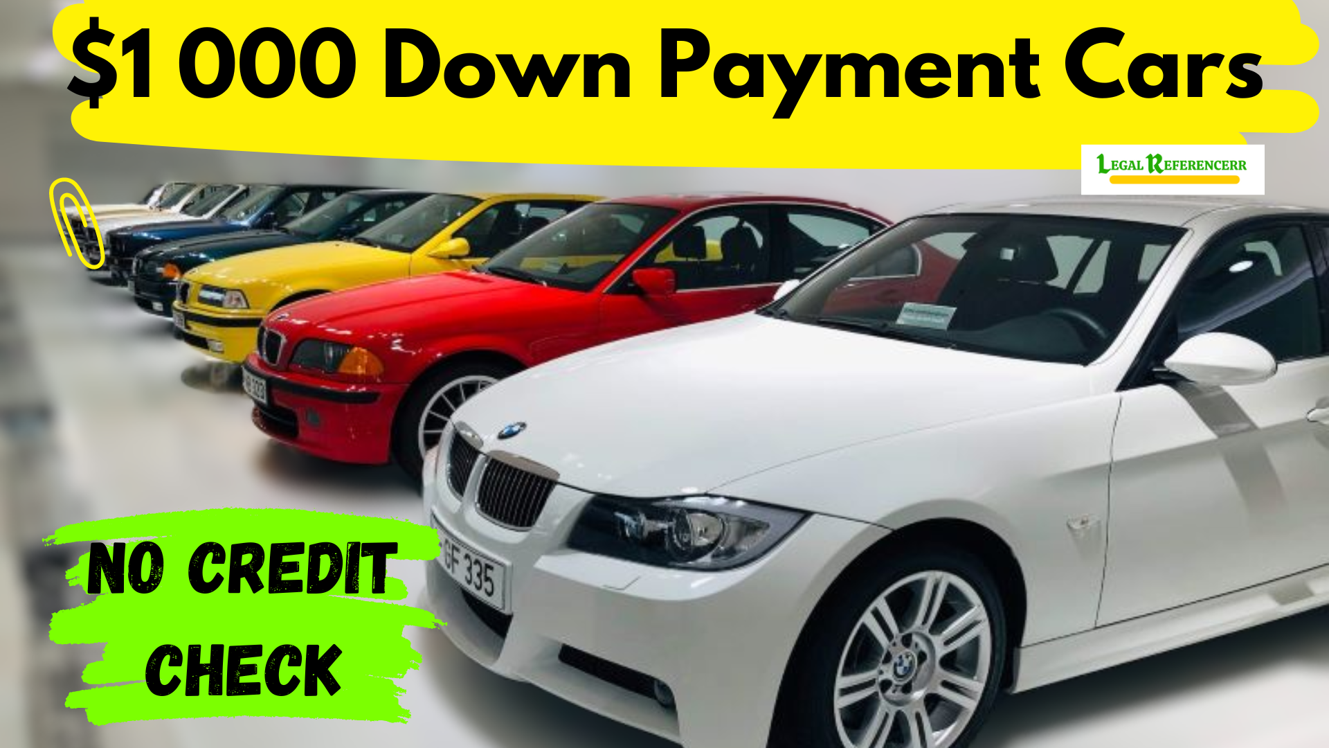 $1 000 down payment cars no credit check